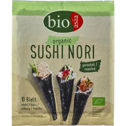 Mancare asiatica bio, Foi de alge sushi nori - 25 g, biomag.ro