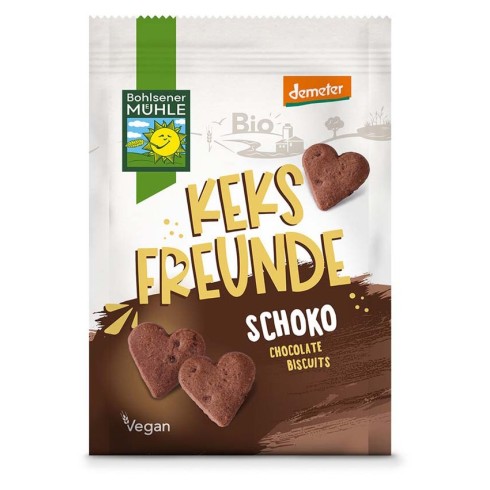 Freunde, biscuiti bio si demeter cu ciocolata 125g bohlsener muhle
