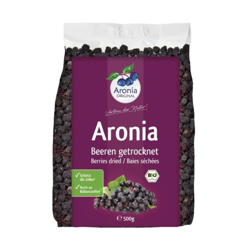 Fructe de aronia bio uscate, 500g Aronia