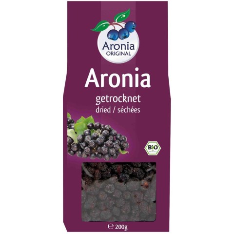 Fructe uscate, Fructe de aronia bio uscate - 200 g, biomag.ro