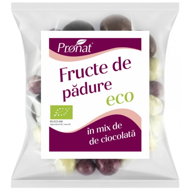 Fructe de padure bio in mix de ciocolata, 50g