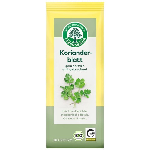 Lebensbaum, Frunze bio de coriandru taiate si uscate - 12.50 g, biomag.ro