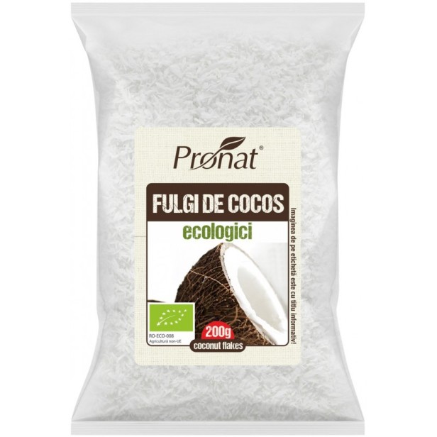 Fulgi bio de cocos, 200g
