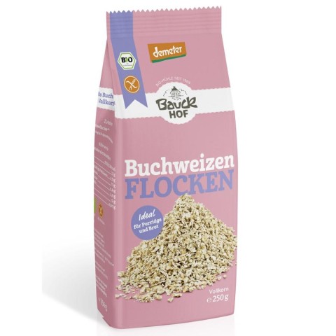 Fulgi din cereale bio, Fulgi din hrisca integrali fara gluten - 250 g, biomag.ro