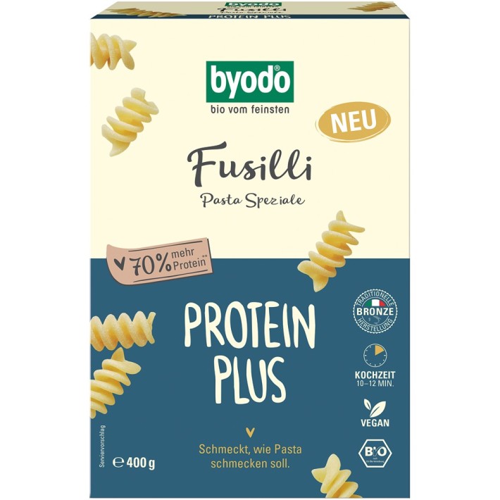 Fusilli bio protein plus - 400 g  - Biomag.ro