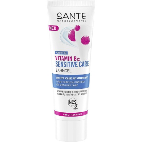 Sante, Gel de dinti vitamina b12 sensitive care fara fluor - 75 g, biomag.ro