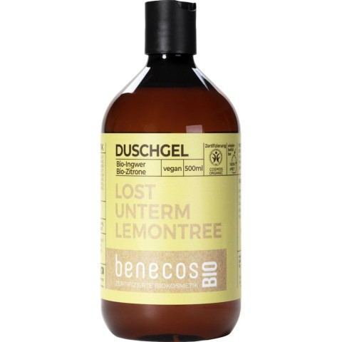 Benecos, Gel de dus cu ghimbir bio si lamaie bio - 500 ml, biomag.ro