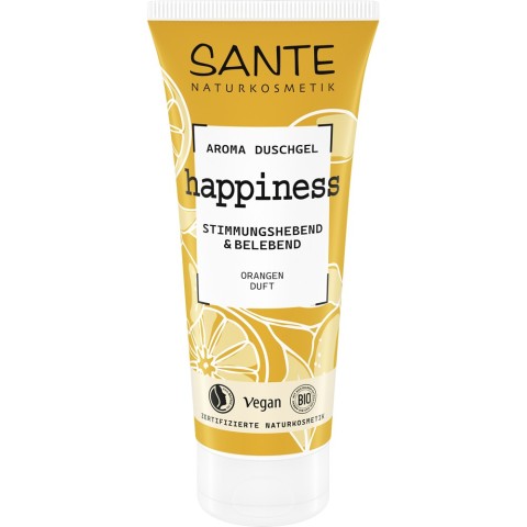Sante, Gel de dus happiness cu portocala - 200 ml, biomag.ro