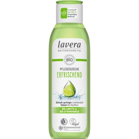 Lavera, Gel de dus revigorant cu lime si lemongrass bio - 250 ml, biomag.ro