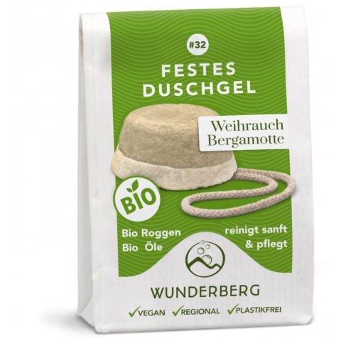 Pagina 4 Cosmetice naturale, Gel de dus solid bio cu tamaie si bergamota, 80g wunderberg, biomag.ro