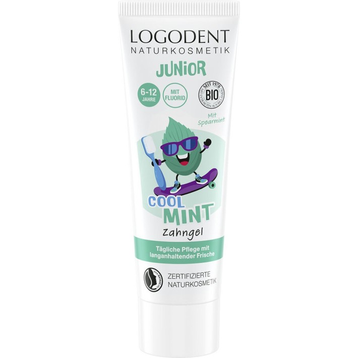 Gel dentar cu menta pentru copii - 75 ml  - Biomag.ro