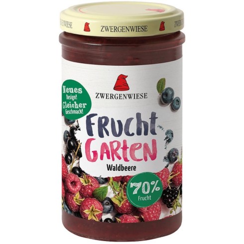 Gem de fructe fara zahar de padure indulcit cu nectar de agave - 225 g
