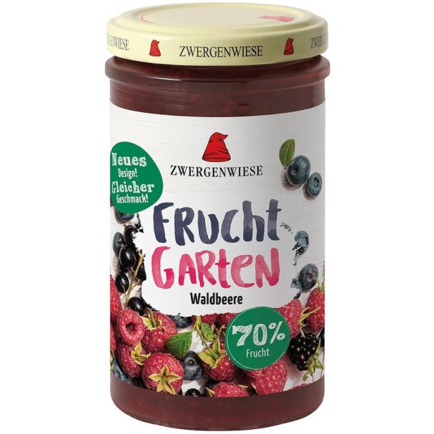 Gem de fructe fara zahar de padure indulcit cu nectar de agave - 225 g