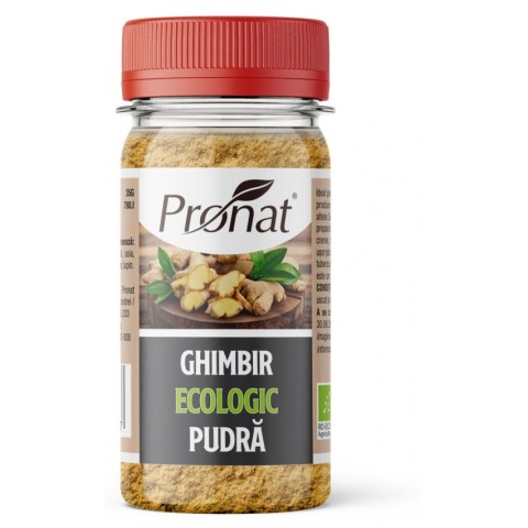 Pronat Pet Pack, Ghimbir bio, macinat, (pudra) 35g, biomag.ro