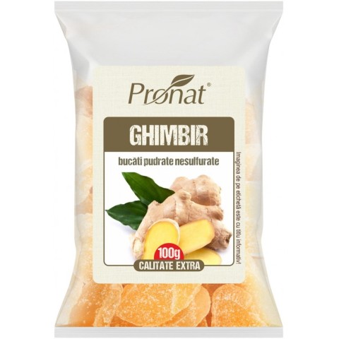 Pronat Foil Pack, Ghimbir pudrat bucati, 100g, biomag.ro