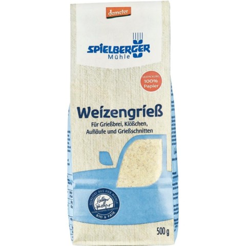 Faina bio si gris, Gris de grau bio demeter - 500 g, biomag.ro