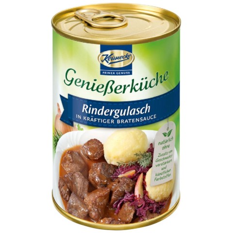 Produse din carne, Gulas de vita in sos brun, 400g keunecke, biomag.ro