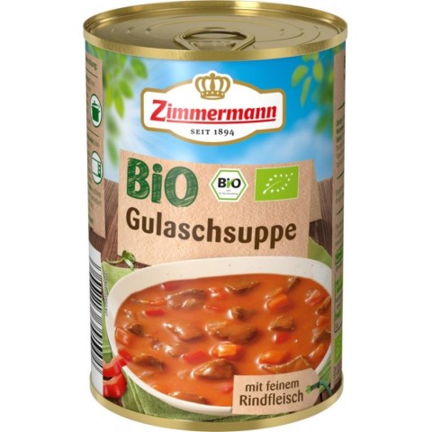 Crenvusti si pateu din carne bio, Gulas supa - 400 g, biomag.ro