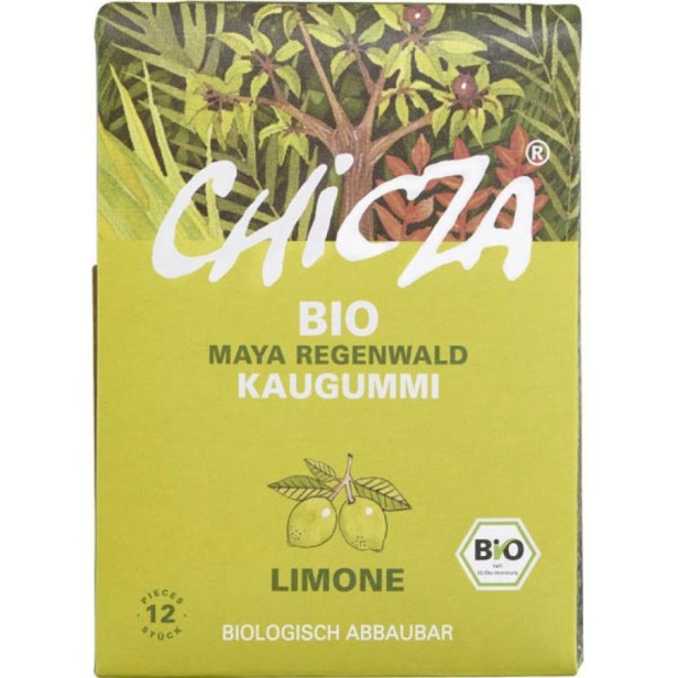 Guma de mestecat bio cu lamaie - 30 g