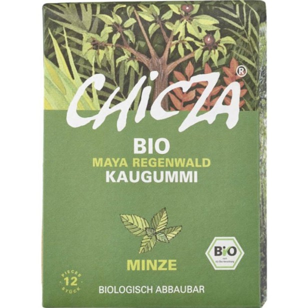 Guma de mestecat bio cu menta - 30 g