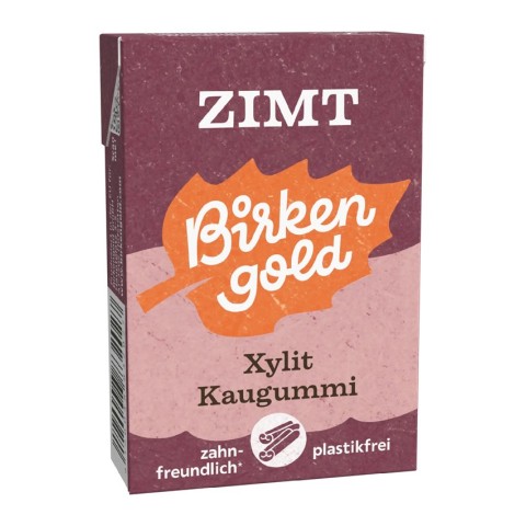 Igiena orala, Guma de mestecat cu xylitol pentru ingrijirea dintilor, scortisoara, 28g, biomag.ro