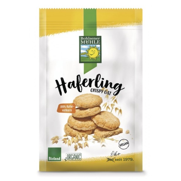 Haferling biscuiti bio crocanti din ovaz, 125g bohlsener muhle