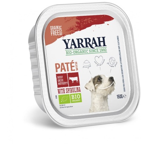 Animale, Hrana umeda bio pentru caini, pate cu vita si spirulina, 150g, biomag.ro