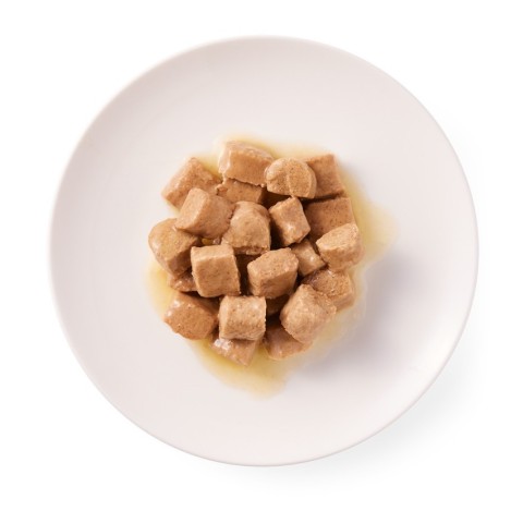 Animale, Hrana umeda bio pentru pisici, bucati de pui si vita in sos, 405g, biomag.ro