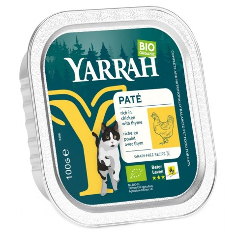 Animale, Hrana umeda bio pentru pisici cu carne de pui, 100g, biomag.ro