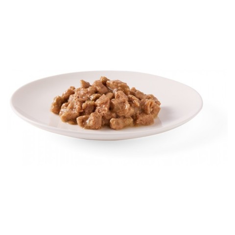 Animale, Hrana umeda bio pentru pisici cu carne de pui, curcan si aloe vera, 100g, biomag.ro