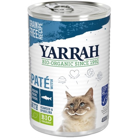 Animale, Hrana umeda bio pentru pisici, pate cu peste, alge si spirulina, 400g, biomag.ro