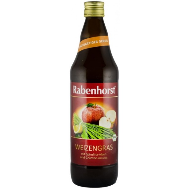 Iarba de grau bautura bio cu spirulina si infuzie de ceai verde, 750ml