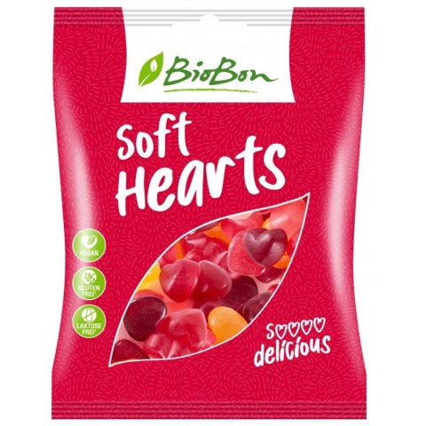 Cadouri, Jeleuri inimioare fara lactoza si gluten - 100 g, biomag.ro