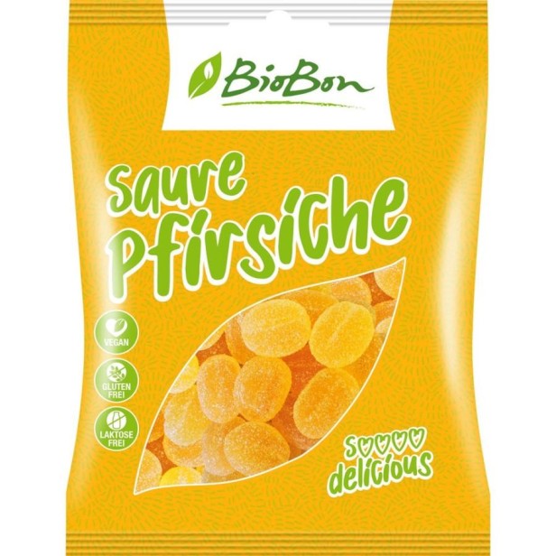 Jeleuri bio piersici acrisoare fara gluten - 100 g