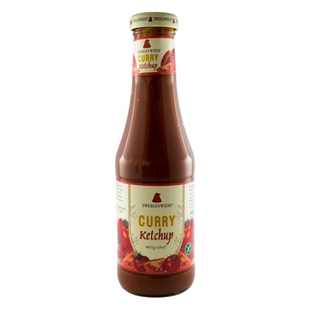 Ketchup bio curry, din piure de rosii, 500ml