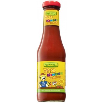 Ketchup de tomate bio indulcit cu nectar de mere pentru copii - 450 ml