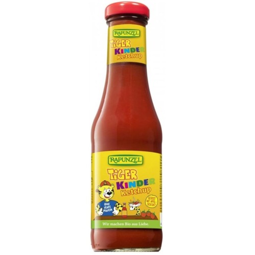 Ketchup de tomate bio indulcit cu nectar de mere pentru copii - 450 ml