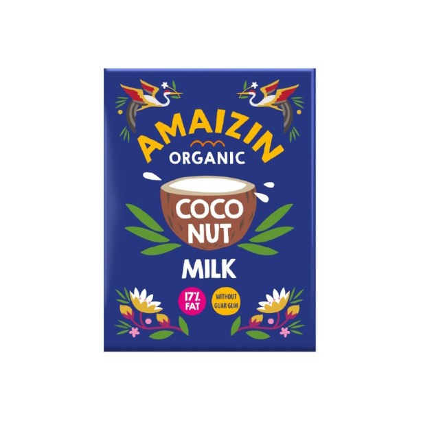 Lapte bio de cocos 17% grasime, 200ml