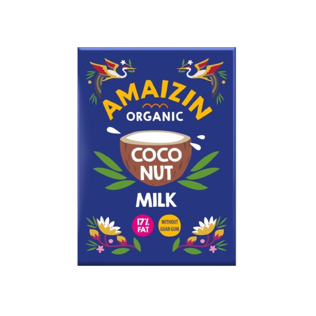 Lapte bio de cocos 17% grasime, 500ml