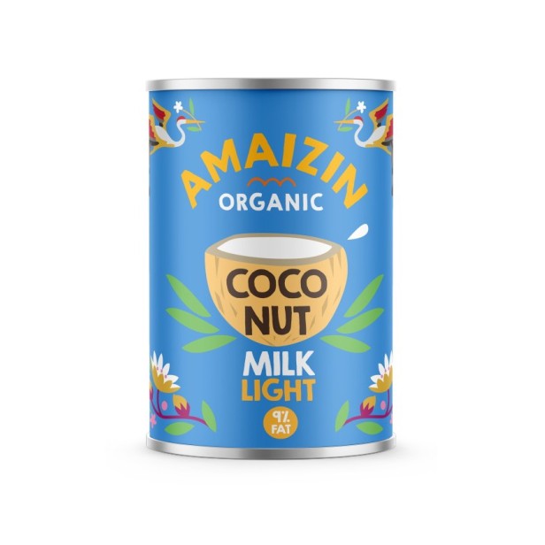 Lapte de cocos light bio 9% grasime, 400ml
