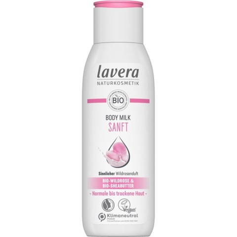 Lavera, Lapte de corp cu trandafir salbatic si unt de shea bio - 200 ml, biomag.ro