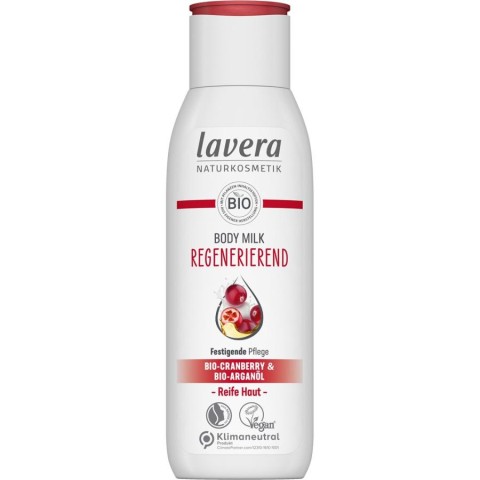 Lavera, Lapte de corp regenerant cu merisor si ulei de argan bio - 200 ml, biomag.ro