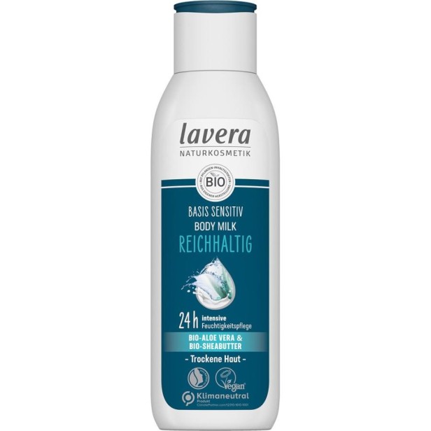 Lapte de corp sensitiv aloe vera bio si unt de shea bio - 250 ml