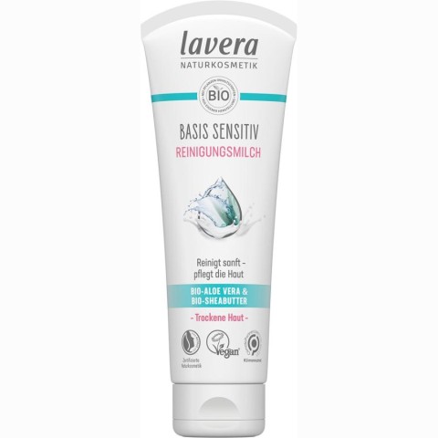 Lavera, Lapte demachiant cu aloe vera bio si unt de shea bio pentru piele uscata sensitiv  - 125 ml, biomag.ro
