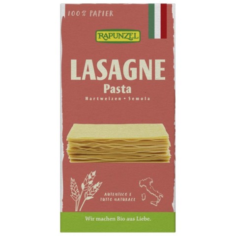 Paste bio din grau, Lasagna bio semola - 250 g, biomag.ro