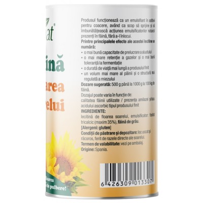 Lecitina de floarea soarelui, 200g