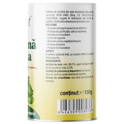 Lecitina de soia, 150g