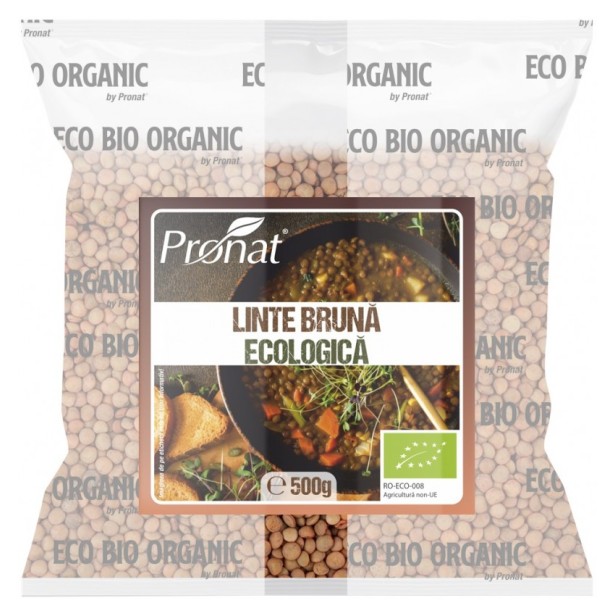 Linte bruna bio, 500g