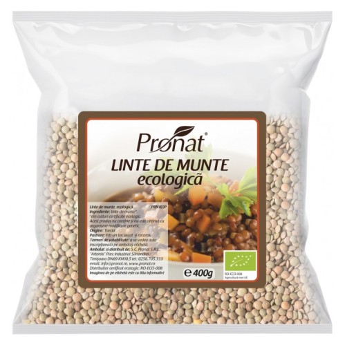 Linte de munte bio, 400g