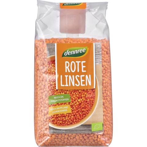 Legume bio, Linte rosie boabe - 500 g, biomag.ro